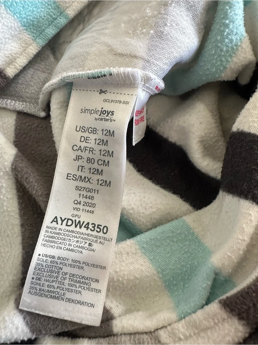 🦋(4) Pairs of Fleece Footed Pajamas